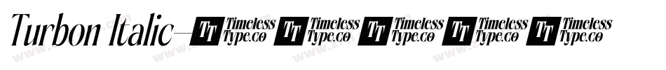 Turbon Italic字体转换